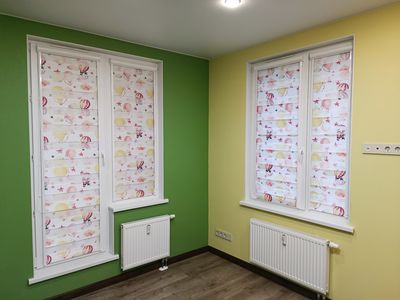 Яркие шторы зебра в детскую